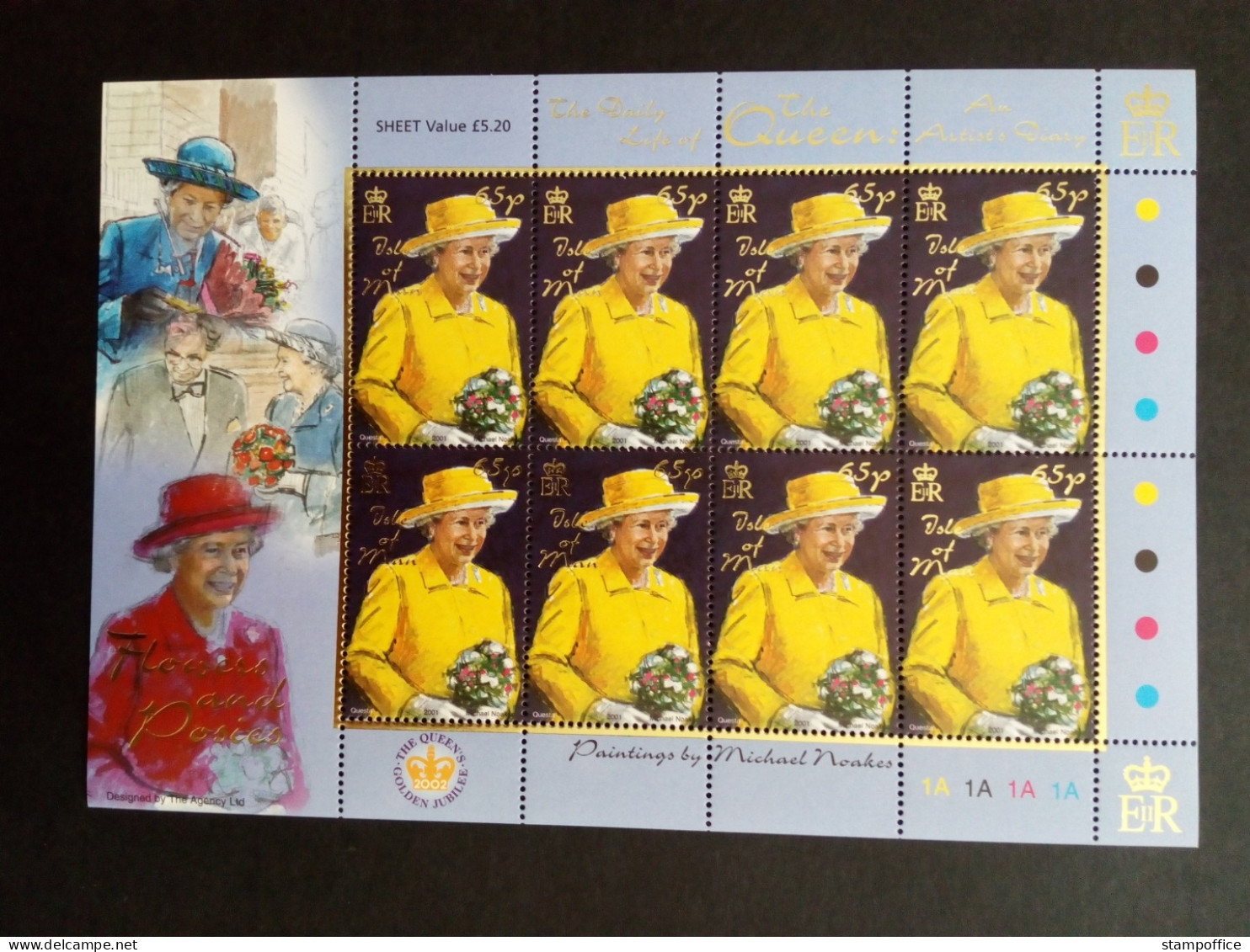 ISLE OF MAN MI-NR. 943-948 POSTFRISCH(MINT) KLEINBOGENSATZ QUEEN ELISABETH II. 2001 - Isola Di Man