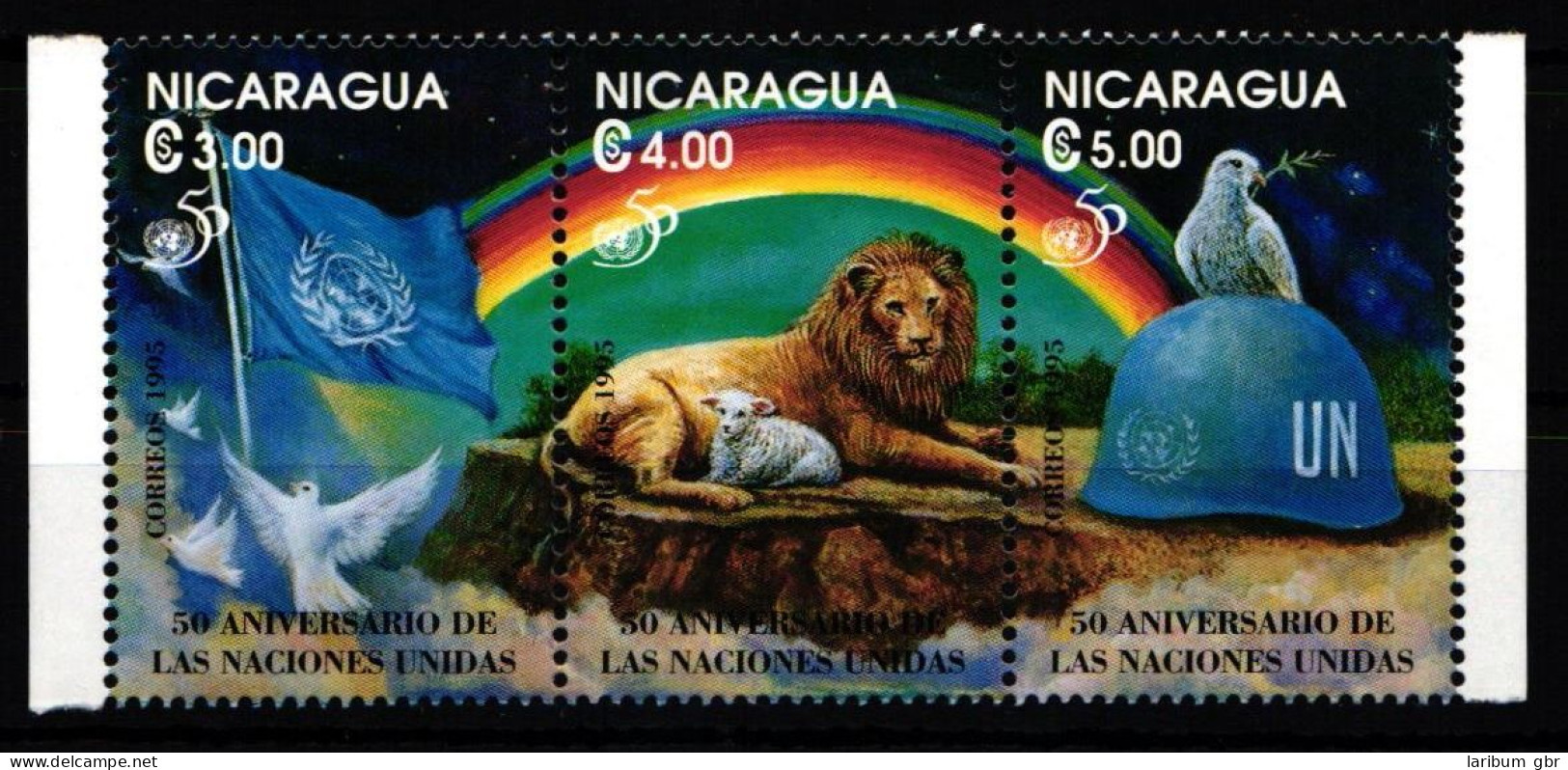 Nicaragua 3615-3617 Postfrisch Als Dreierstreifen #JQ537 - Nicaragua