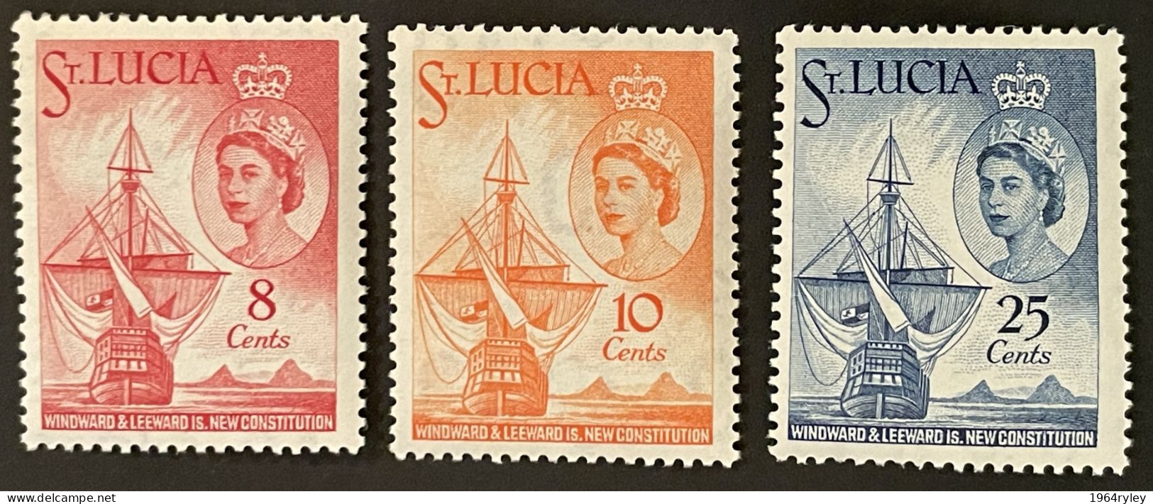 ST. LUCIA - MNH** - 1960 - # 171/173 - St.Lucia (1979-...)