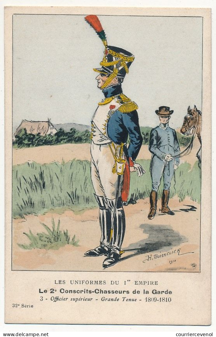 Uniformes 1er Empire - Le 2ème Conscrits-Chasseurs De La Garde - Officier Supérieur - Grande Tenue - 1809/10 - Uniforms