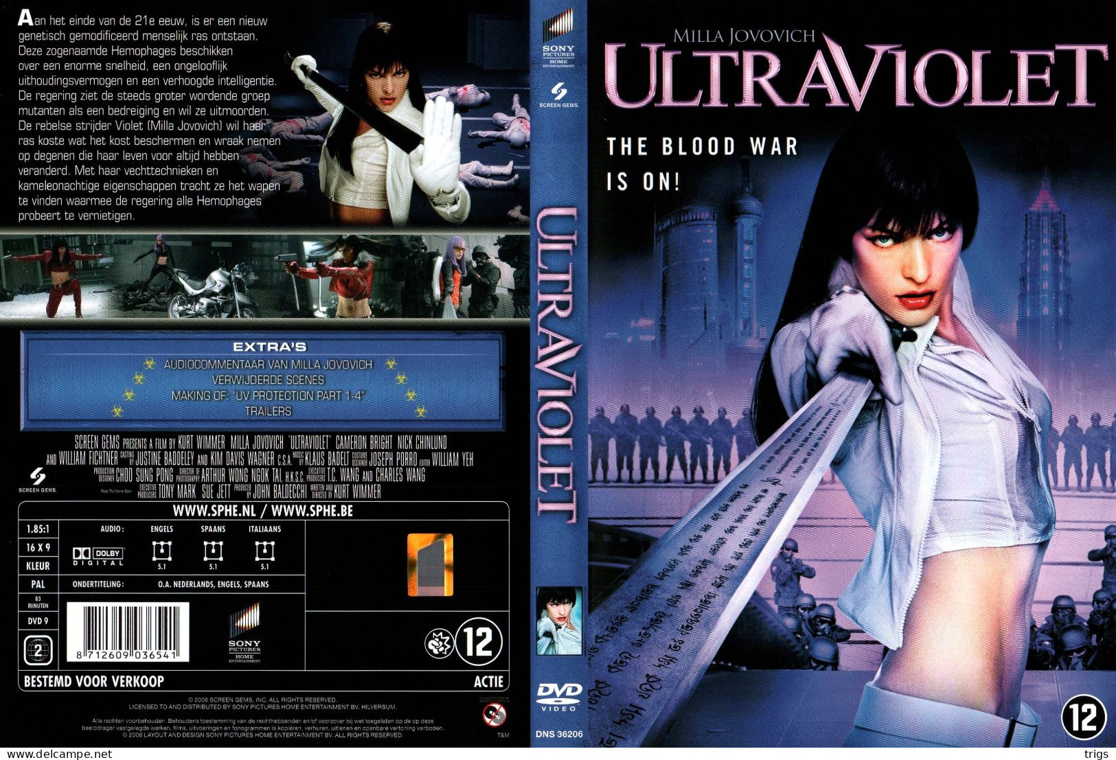 DVD - Ultraviolet - Ciencia Ficción Y Fantasía