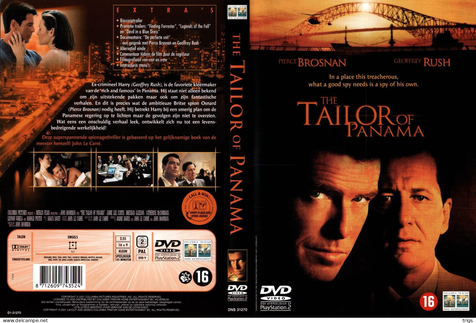 DVD - The Tailor Of Panama - Politie & Thriller