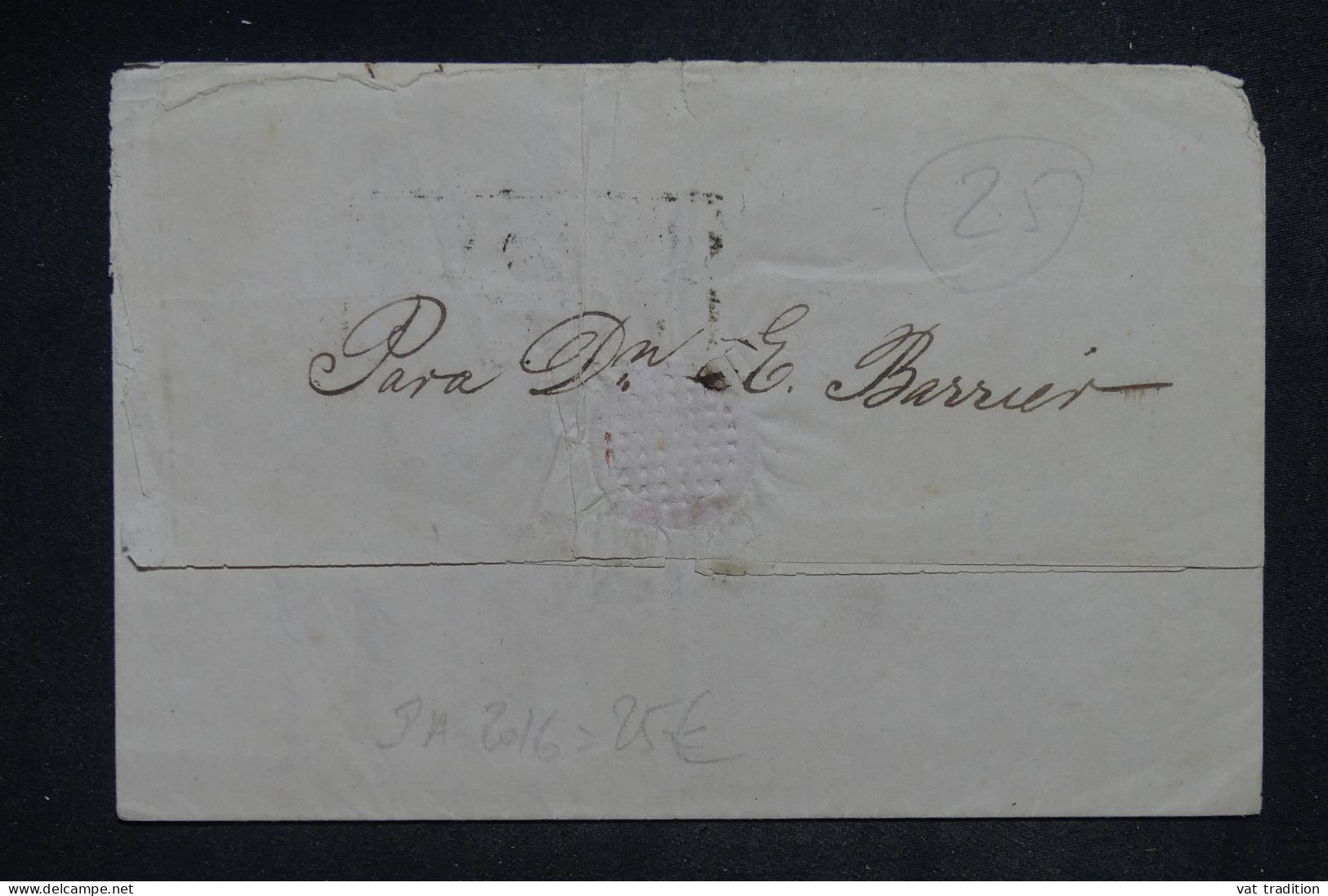 MEXIQUE - Lettre Avant 1900 à Découvrir - Détaillons Collection - A 2656 - Mexiko