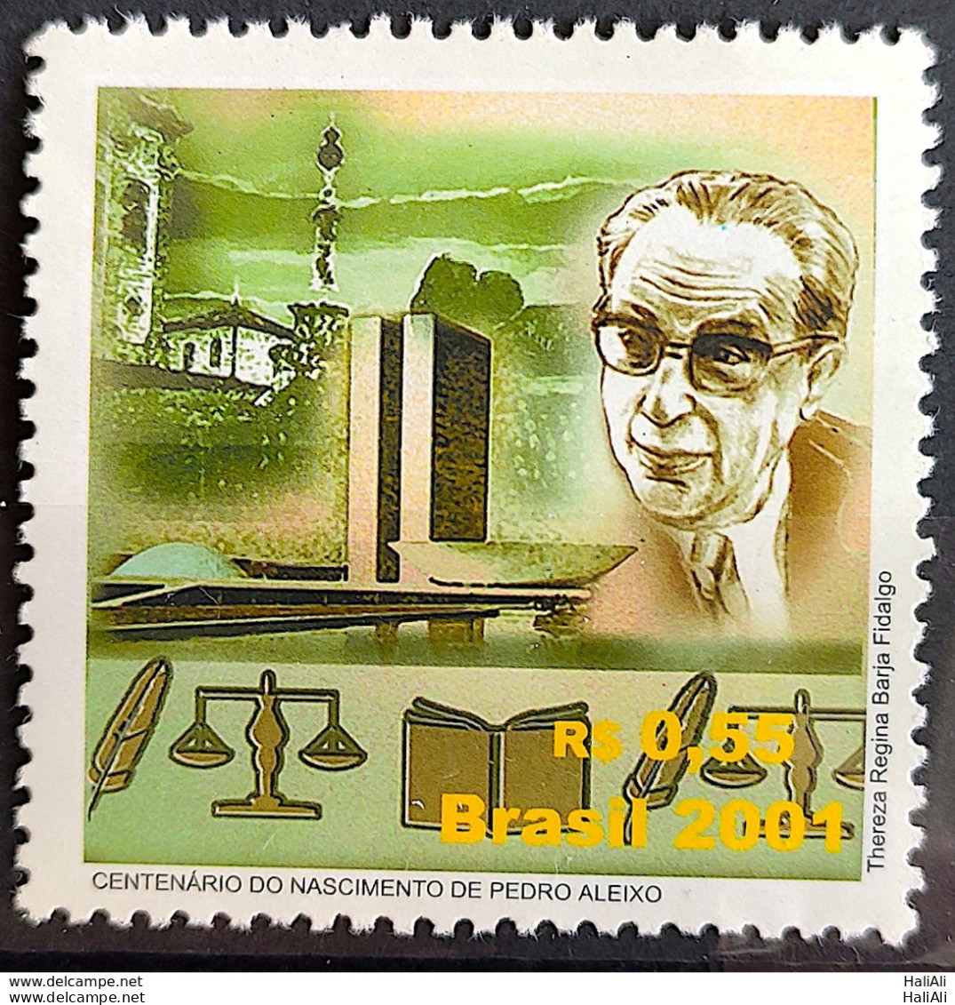 C 2400 Brazil Stamp Pedro Aleixo Brasilia National Law Congress 2001 - Neufs