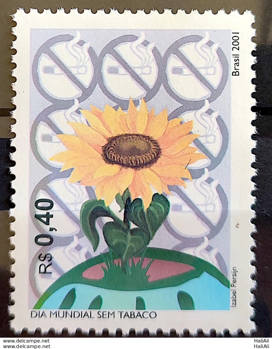 C 2380 Brazil Stamp World No Tobacco Day Flor 2001 - Neufs