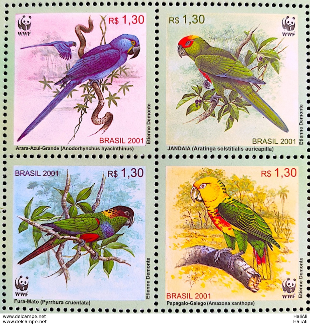 C 2382 Brazil Stamps Birds 2001 - Unused Stamps