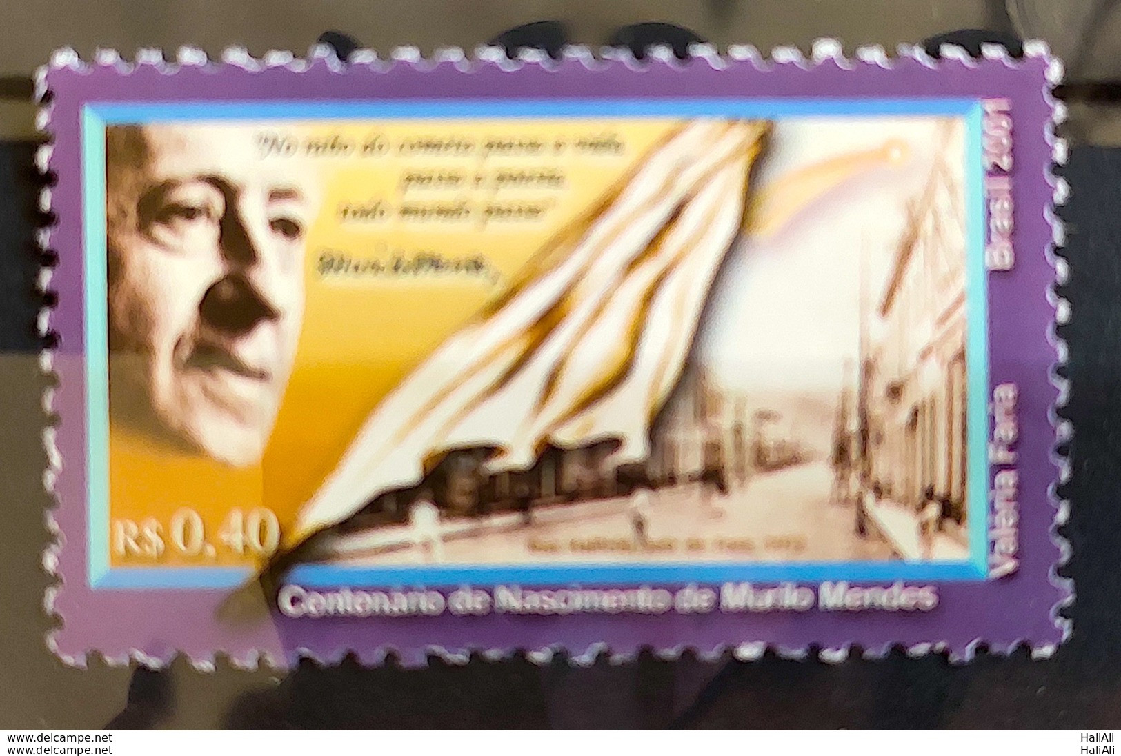C 2378 Brazil Stamp Poet Murilo Mendes Literature 2001 - Neufs
