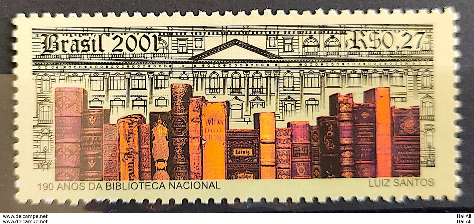 C 2374 Brazil Stamp National Library Book Literature Education 2001 - Neufs