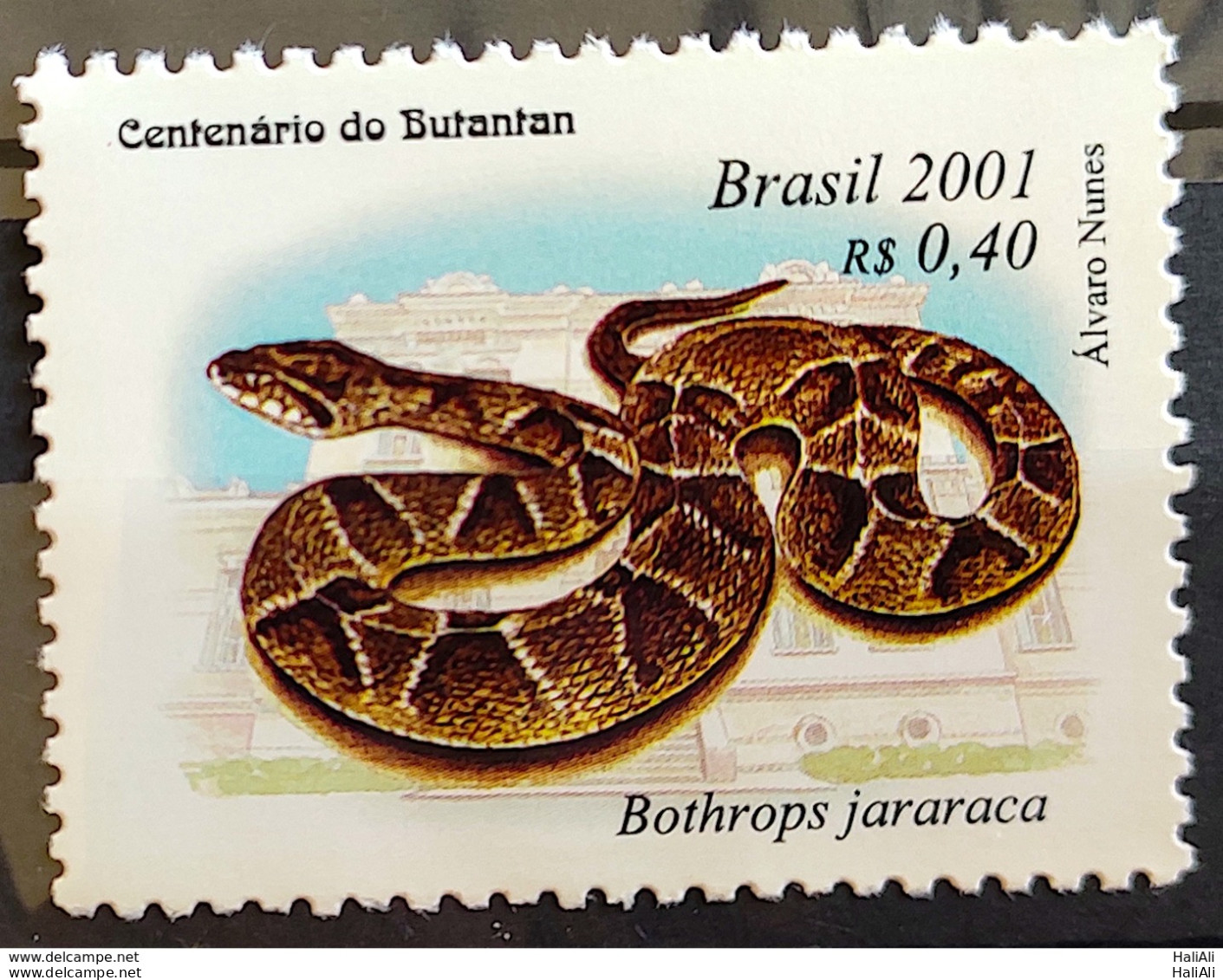 C 2371 Brazil Stamp Butantan Institute Snake Jararaca 2001 - Nuovi