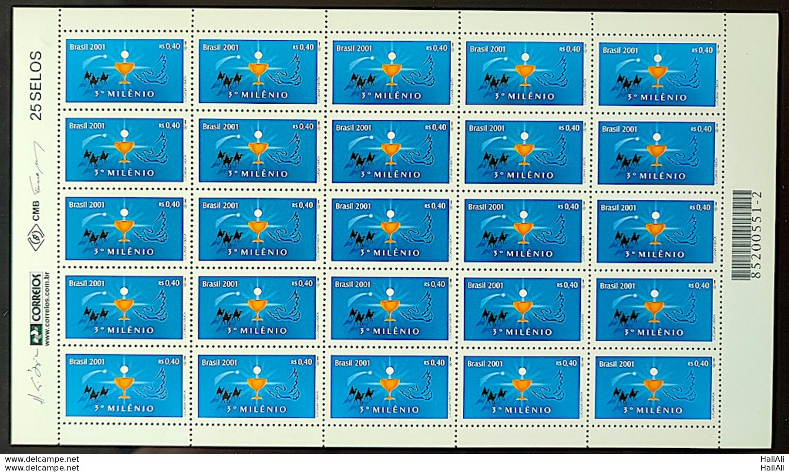 C 2356 Brazil Stamp Religion Catholic Christian 2001 Sheet - Neufs
