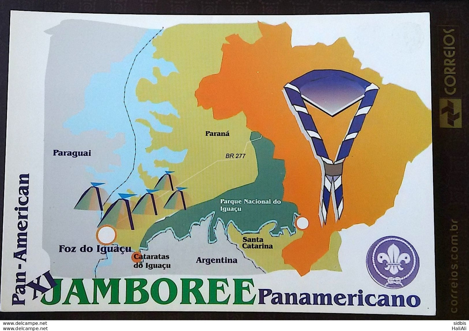 BRAZIL Postcard Jamboree Scouting Foz Iguacu 2001 - Neufs