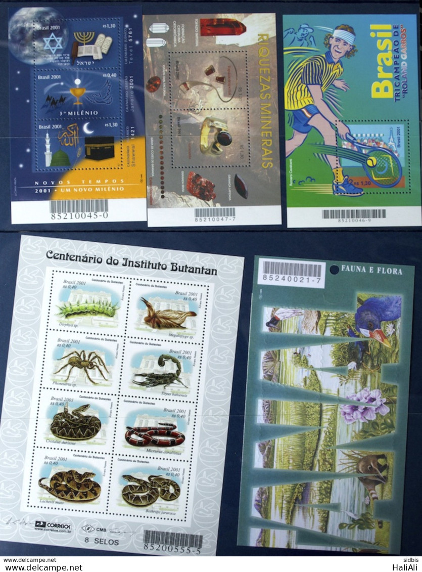 Brazil Collection Stamp Yearpack 2001 - Unused Stamps