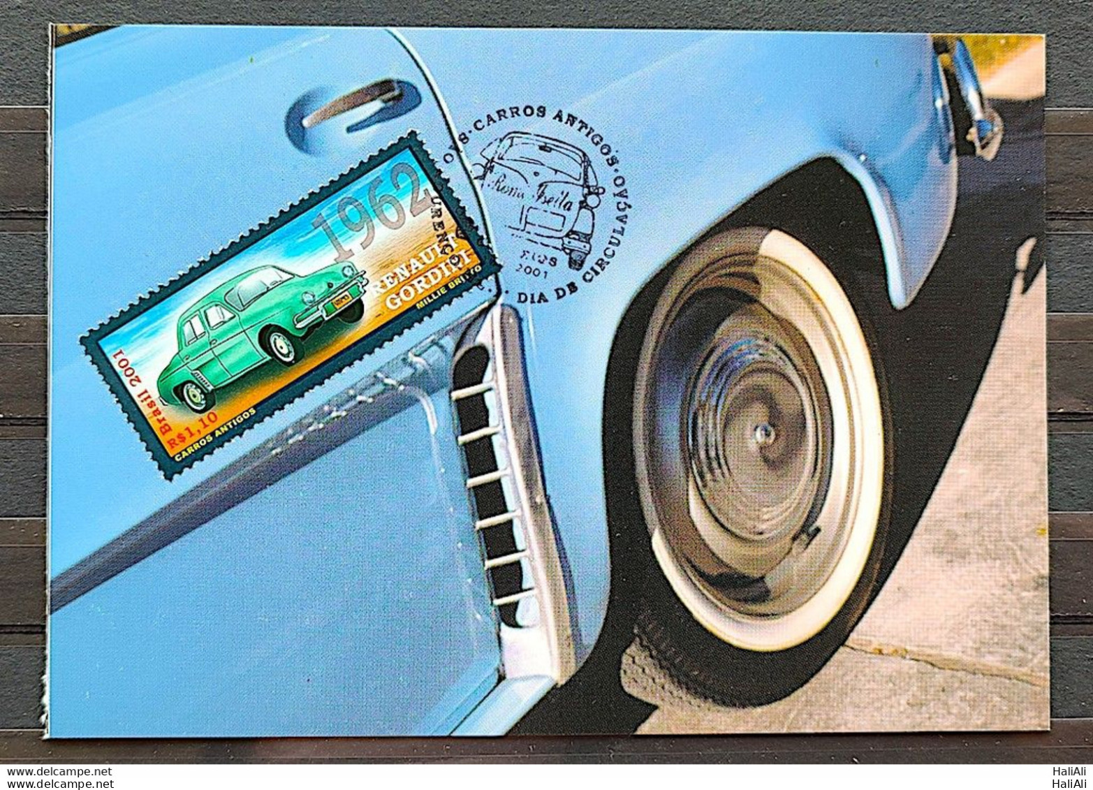 BRAZIL Maximmum Card Old Cars 2001 Postcard - Other & Unclassified