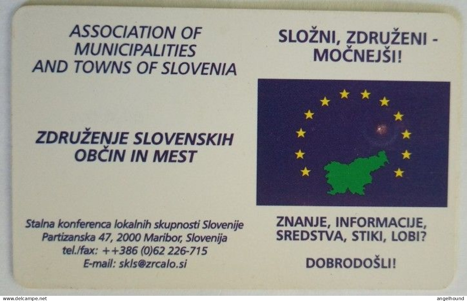 Slovenia 50 Unit Chip Card - Paul Schwer / Dusseldorf Galerija Kelera / Zdruzenje Sloven - Slovenia