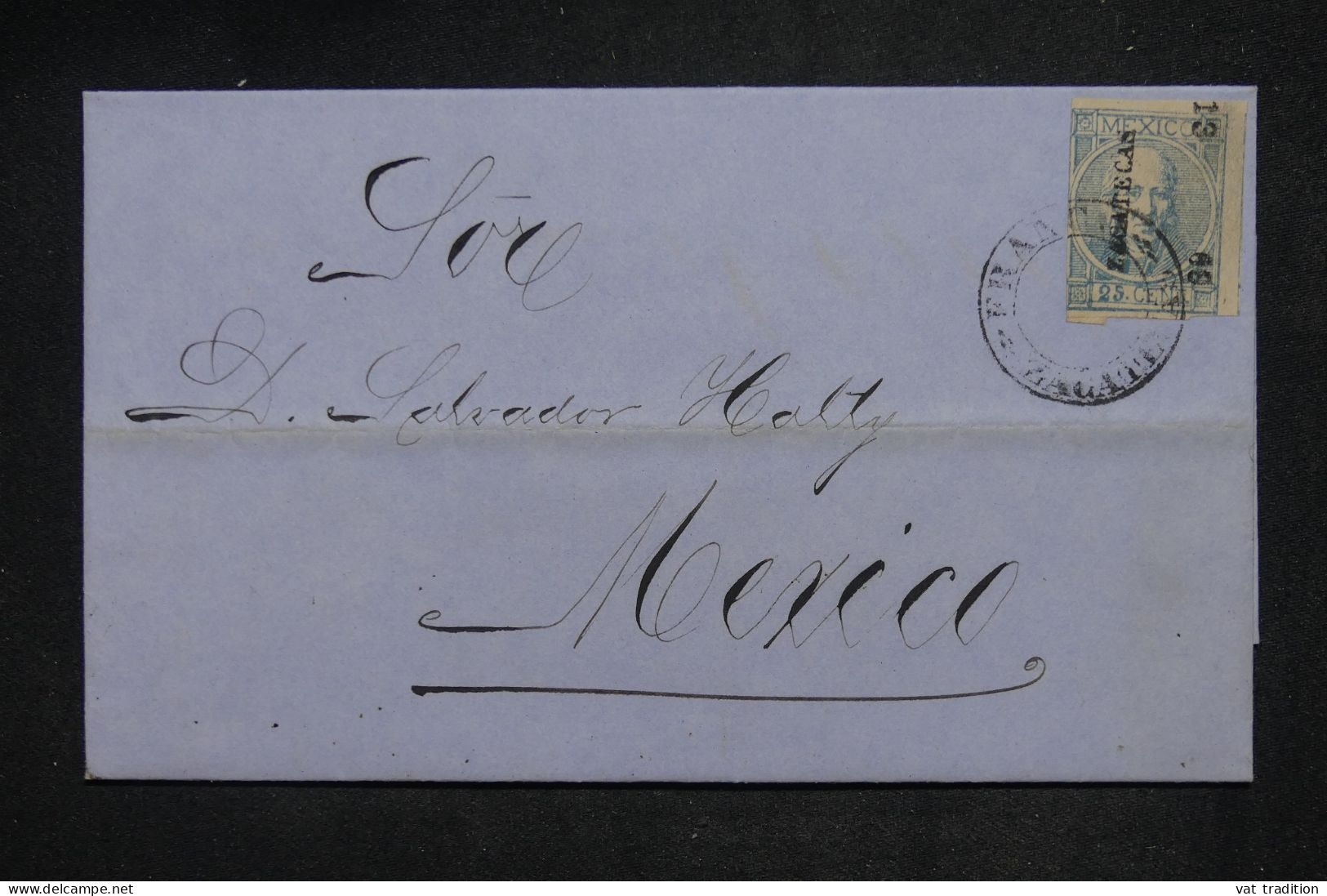 MEXIQUE - Lettre Avant 1900 à Découvrir - Détaillons Collection - A 2664 - Mexico