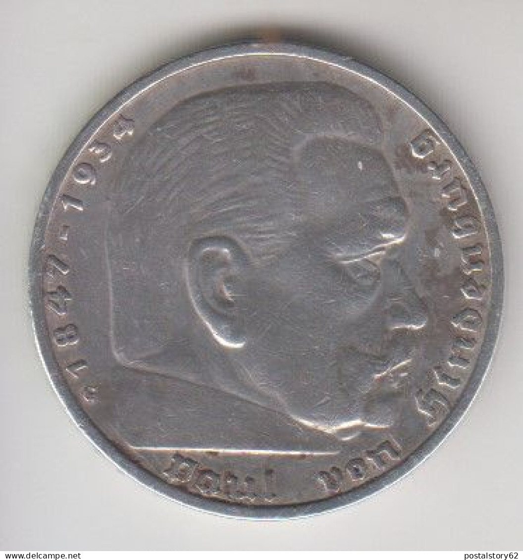 5 Reichsmark 1936 Arg.900 Cons.BB - 5 Reichsmark