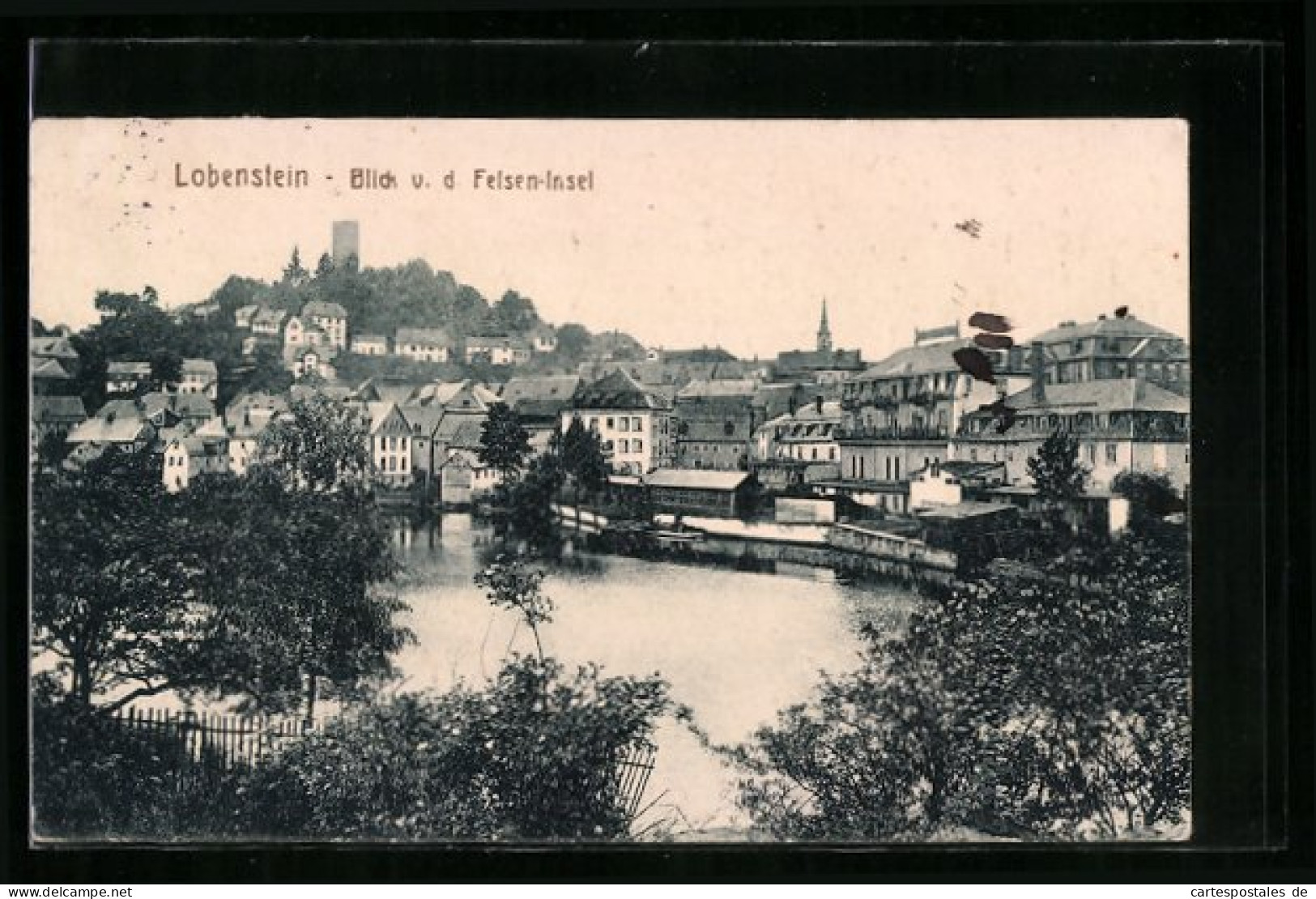 AK Lobenstein, Blick Von Der Felsen-Insel  - Lobenstein