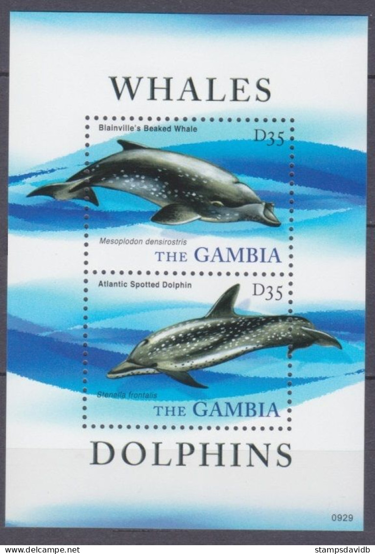 2010 Gambia 6181-6182/B786 Marine Fauna - Dolphins 6,00 € - Delfines
