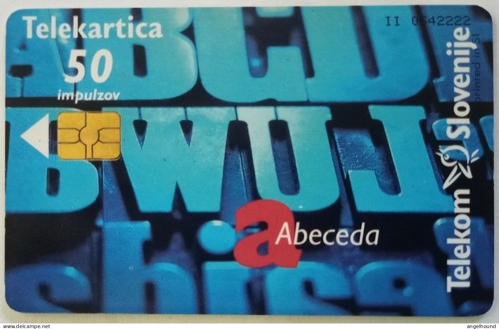 Slovenia 50 Unit Chip Card - Abeceda - Alphabet / Intrade - Eslovenia