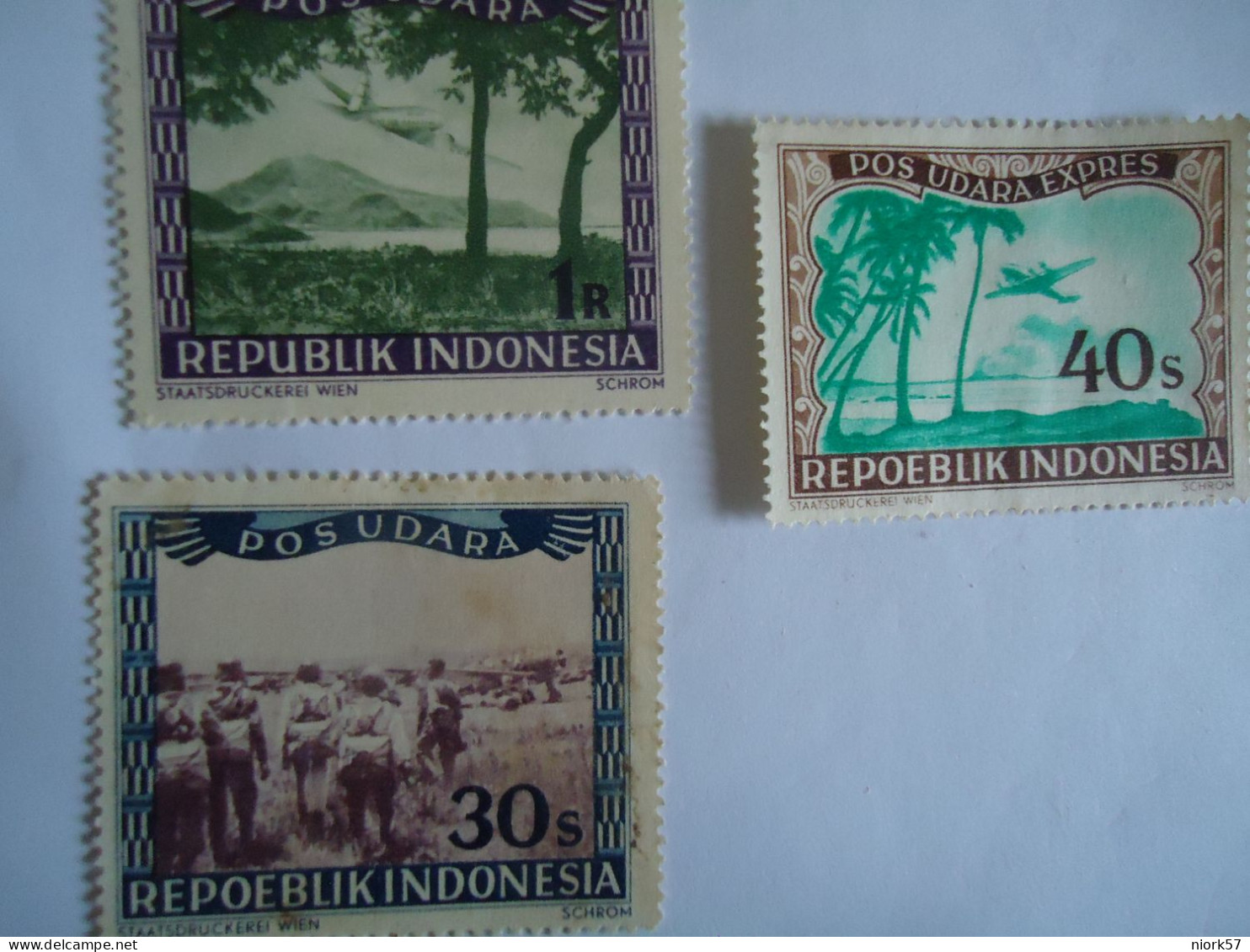 INDONESIA   MILN  3 STAMPS LANDSCAPES - Indonesia