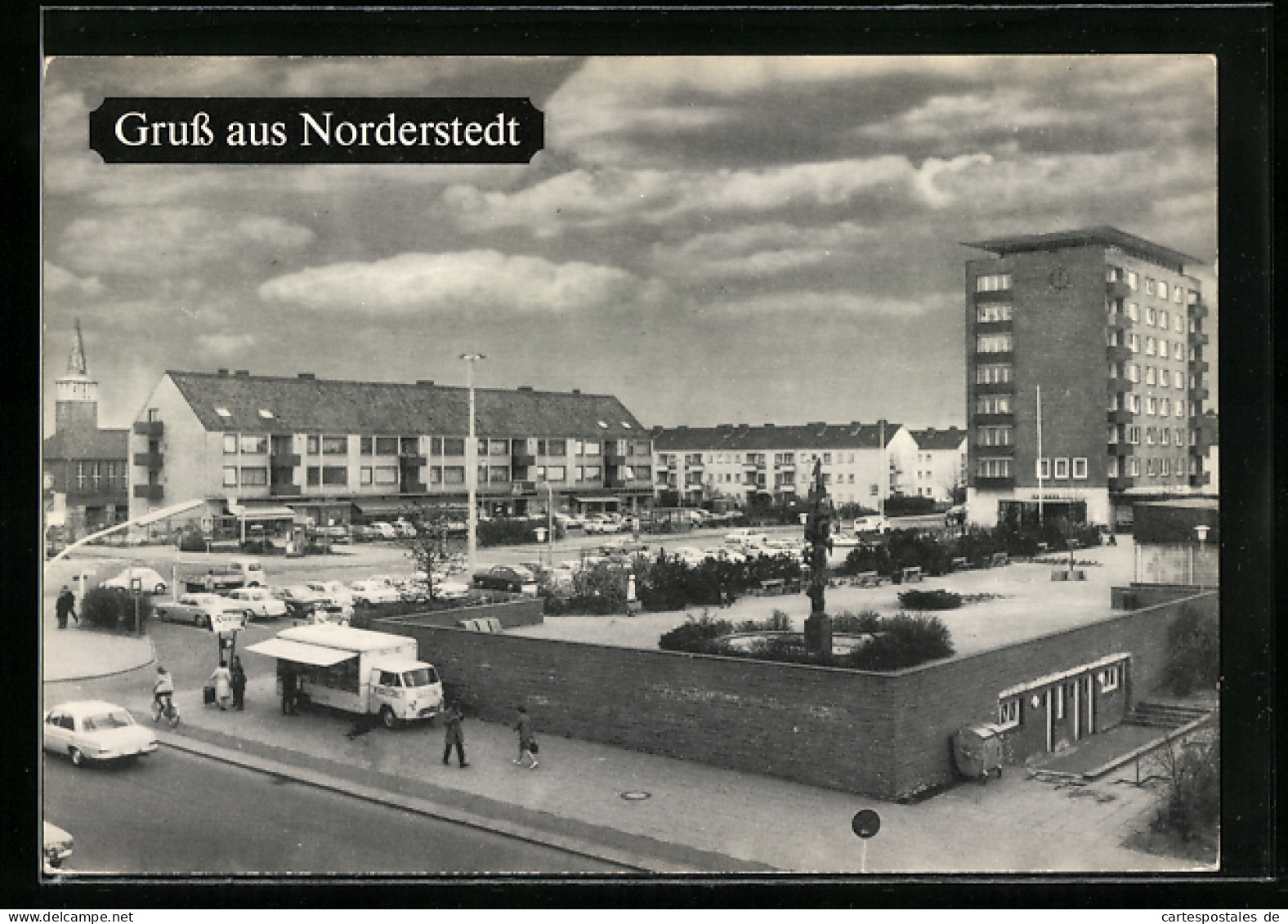AK Norderstedt, Ortsansicht Mit Rathaus  - Norderstedt