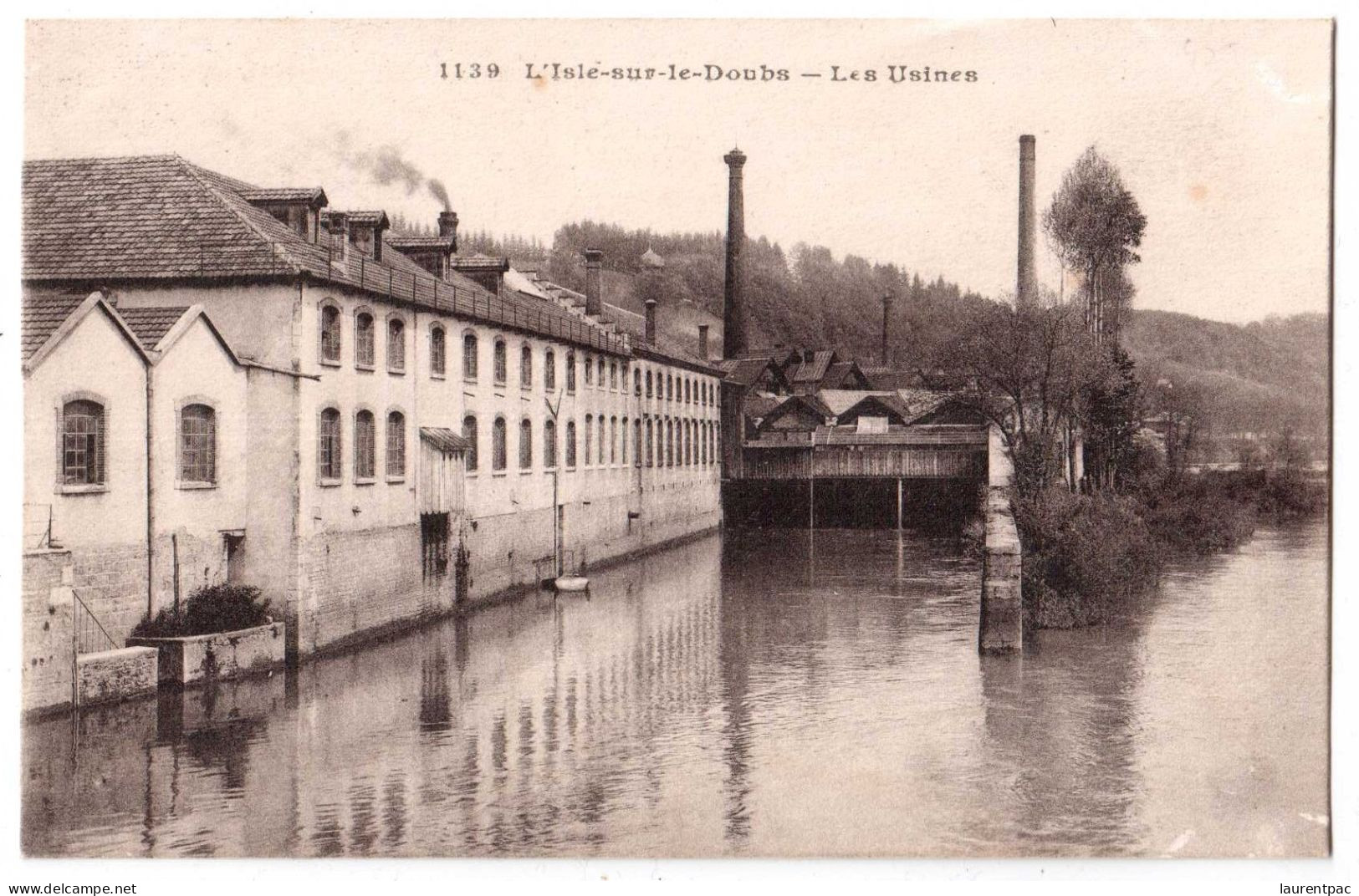 L'Isle-sur-le-Doubs - Les Usines - édit Gaillard-Prêtre 1139 + Verso - Isle Sur Le Doubs