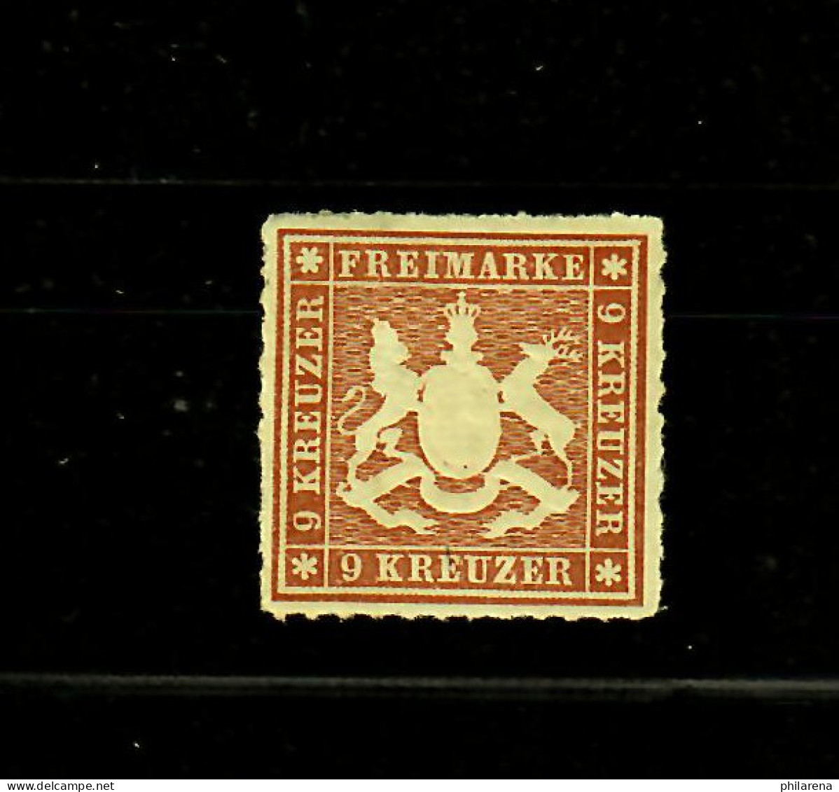 Württemberg: MiNr. 33a, *, Luxusstück, BPP Signatur - Neufs