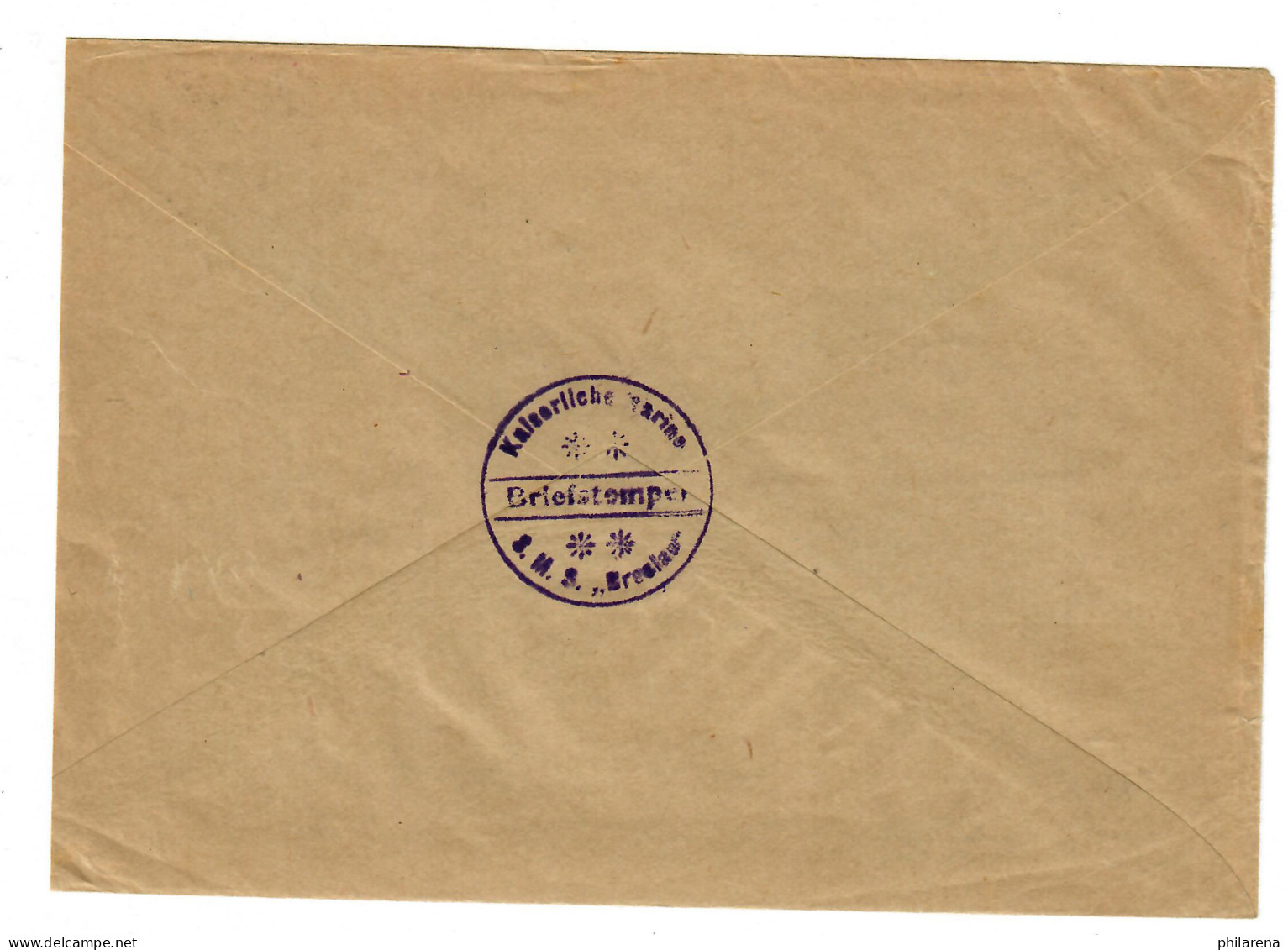 1915: KDMSP No 69, Marinesache, Kassenverwaltung Breslau, Kommando Wilhelmshaven - Feldpost (postage Free)