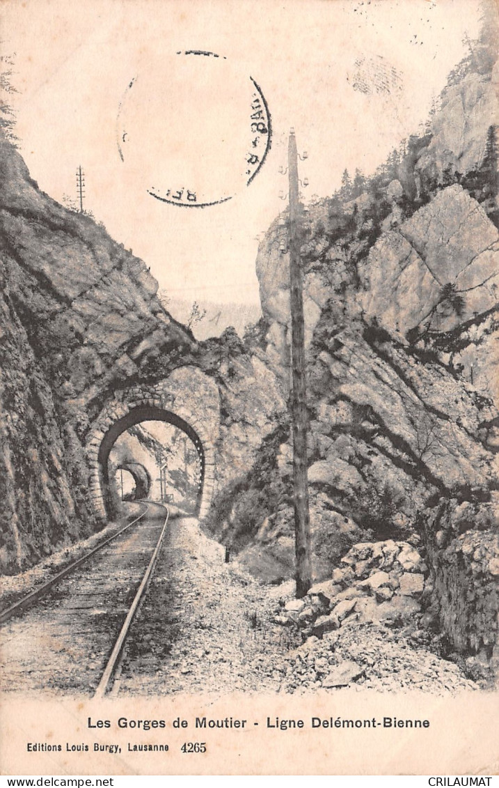 ET-SUISSE GORGES DE MOUTIER-N°T2969-H/0233 - Moutier