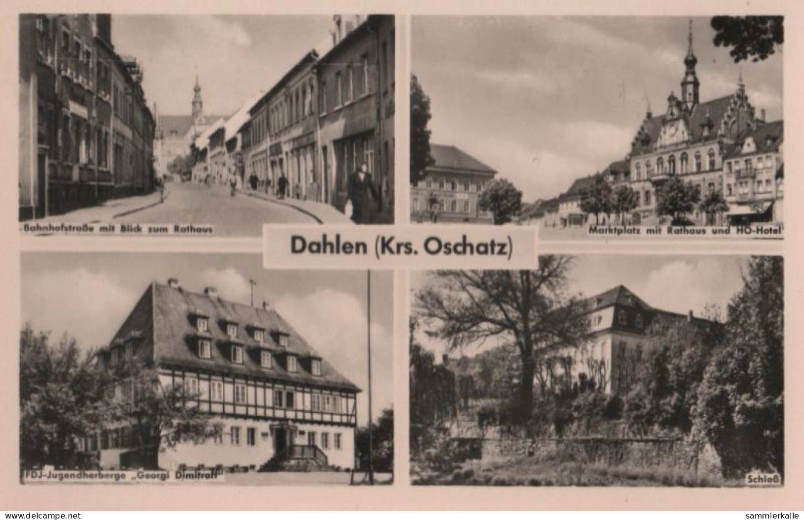 60250 - Dahlen - U.a. Marktplatz Mit Rathaus Und Hotel - 1961 - Dahlen