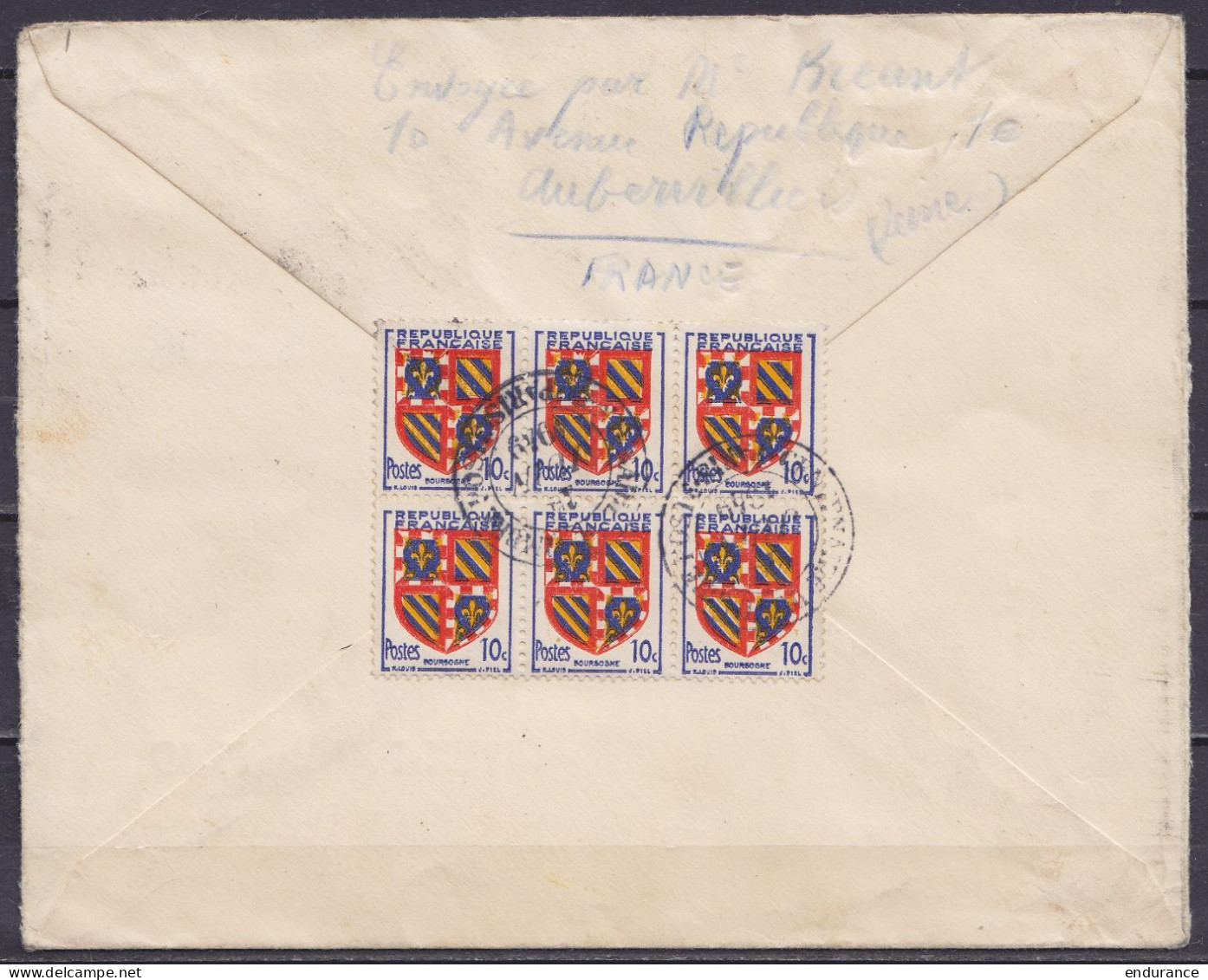 L. Commémorative Affr. N°839x2+836+837+838 +15c Cérès Rouge ND Càd "CENTENAIRE DU TIMBRE-POSTE /1e JUIN 1940/ PARIS" Pou - 1941-66 Escudos Y Blasones