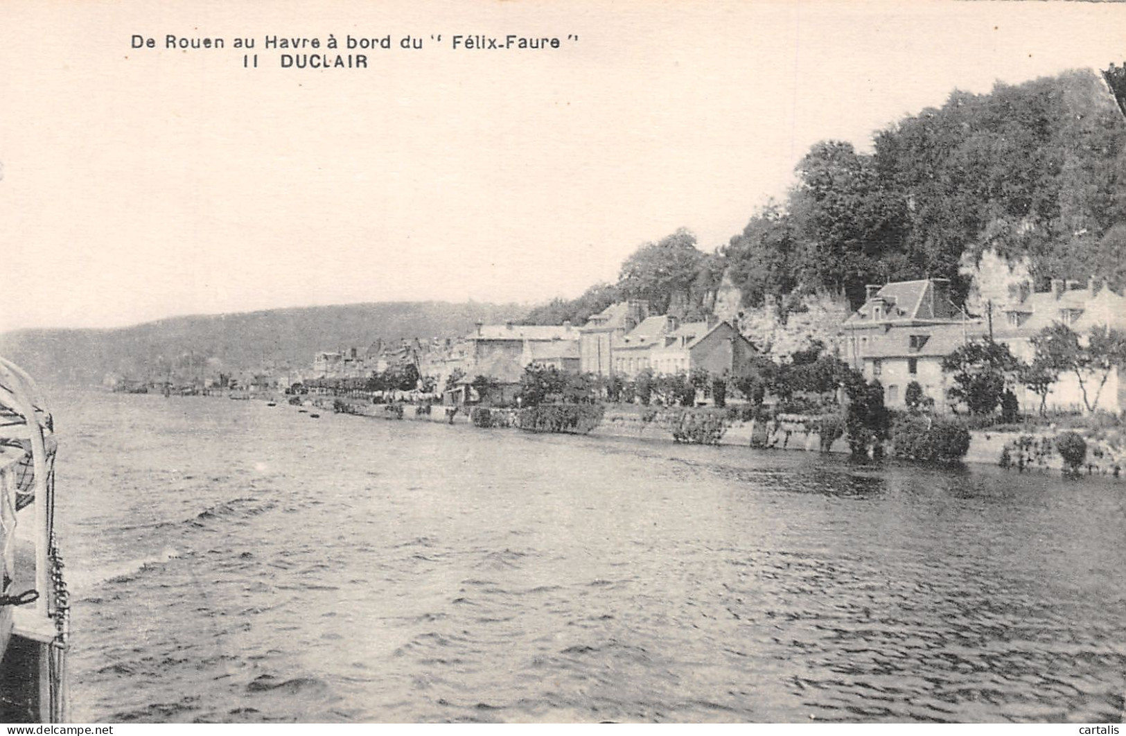 76-DUCLAIR  A BORD DU FELIX FAURE-N°C4062-H/0267 - Duclair