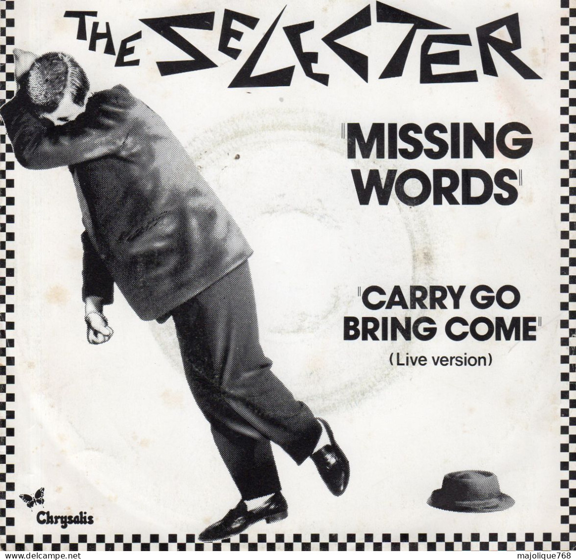 Disque The Selecter - Missing Words - Chrysalis 6198 340 - France 1980 - Rock