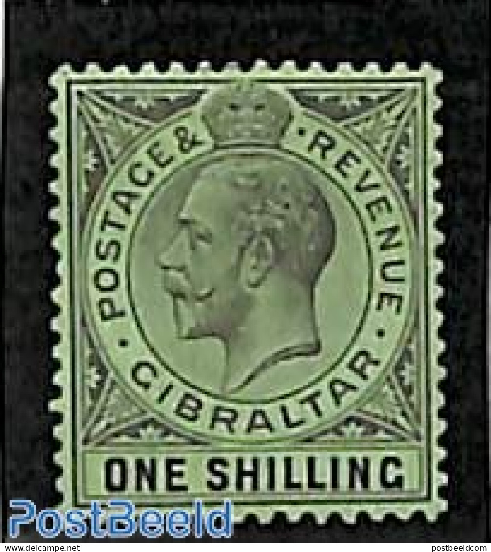 Gibraltar 1921 1Sh, Stamp Out Of Set, Unused (hinged) - Gibraltar