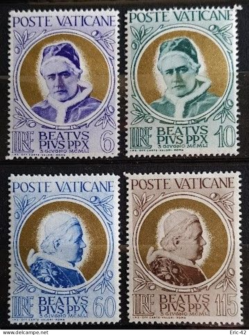 VATICAN. Y&T N°145/148* (issu D'une Collection) Neuf* - Unused Stamps