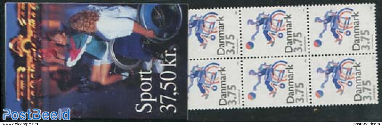 Denmark 1996 Wheelchair Basketball Booklet, Mint NH, Health - Sport - Disabled Persons - Basketball - Stamp Booklets - Unused Stamps