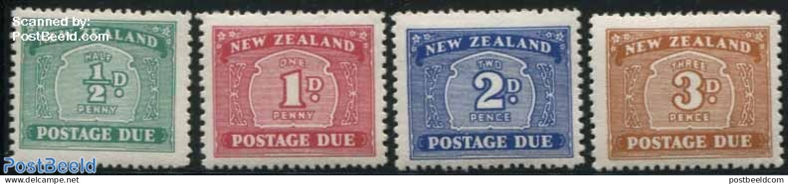 New Zealand 1939 Postage Due 4v, Mint NH - Other & Unclassified