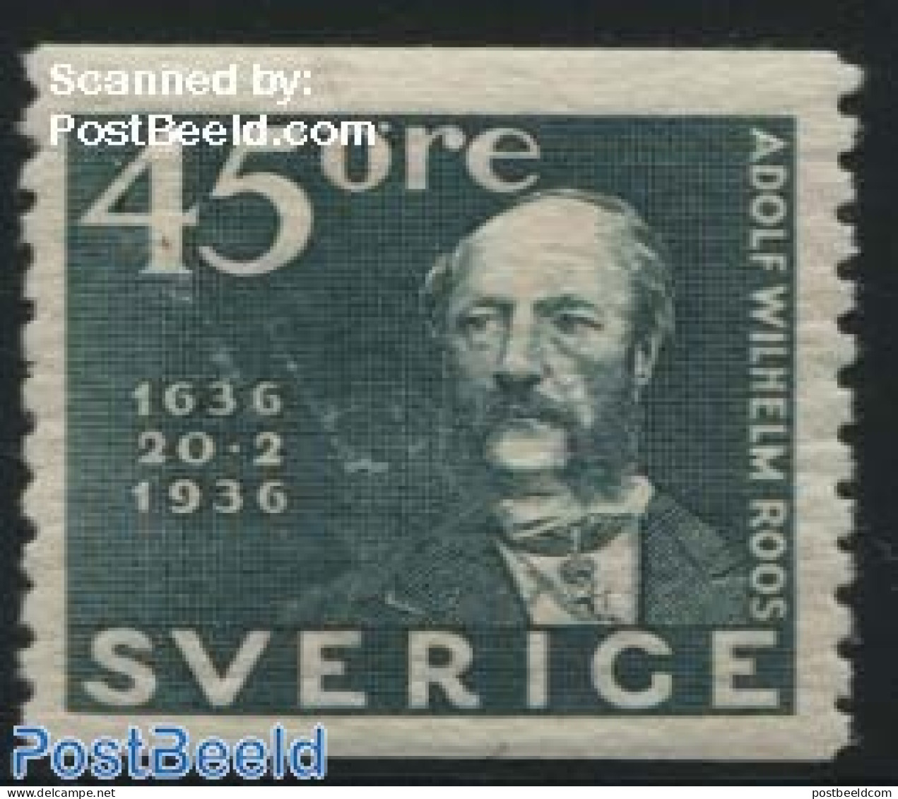Sweden 1936 45o, Stamp Out Of Set, Unused (hinged) - Ongebruikt