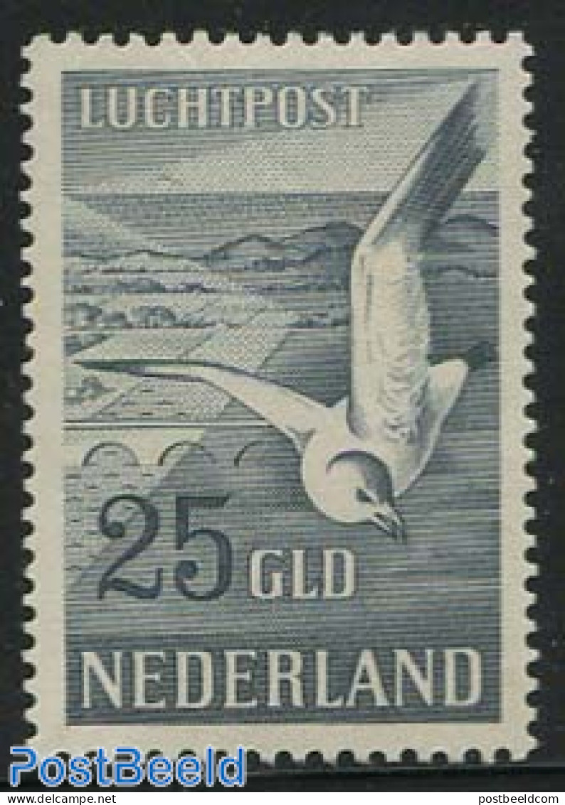 Netherlands 1951 25G., Stamp Out Of Set, Unused (hinged), Nature - Birds - Poste Aérienne
