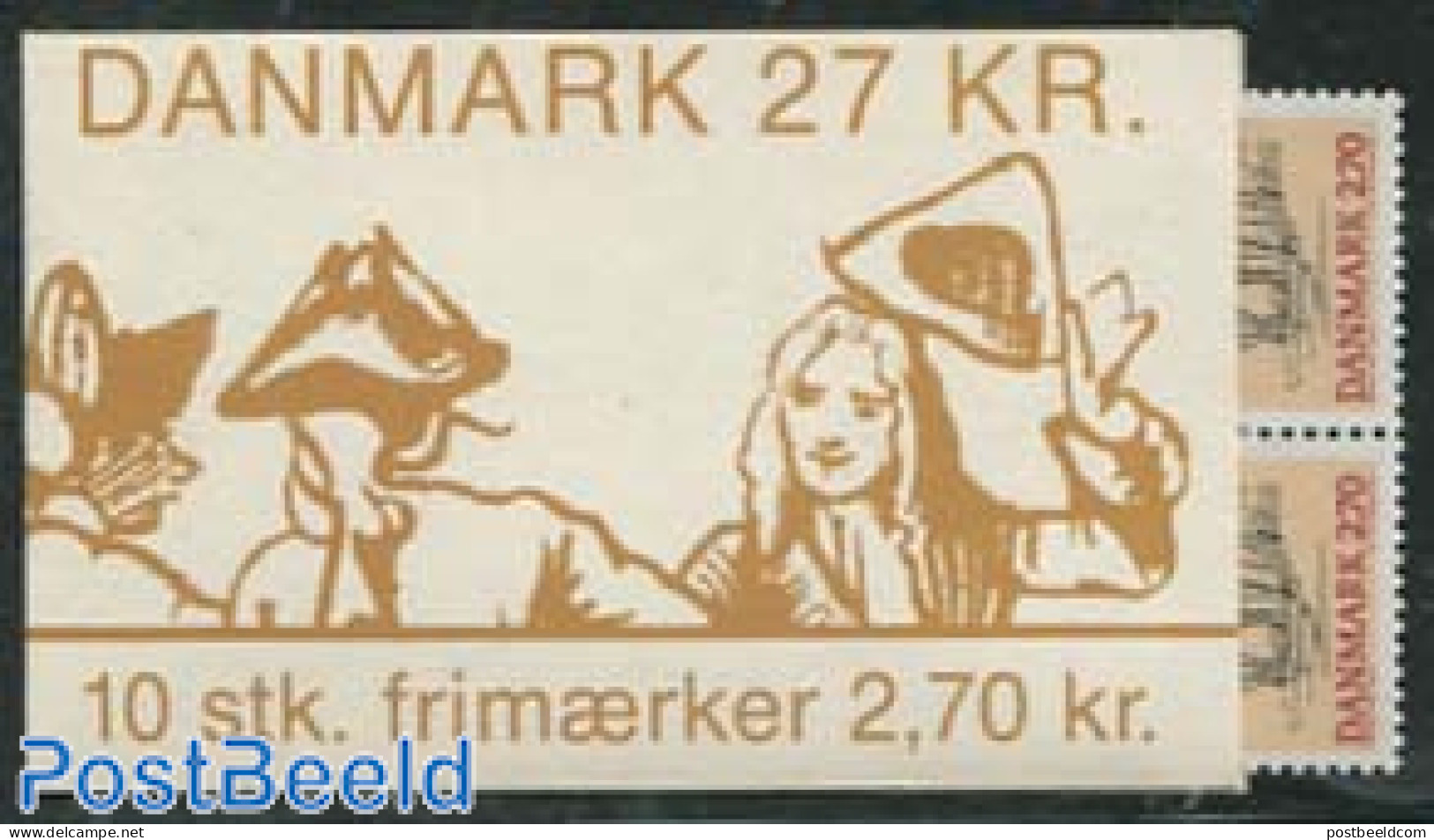 Denmark 1984 L. Holberg Booklet, Mint NH, Stamp Booklets - Art - Authors - Ongebruikt
