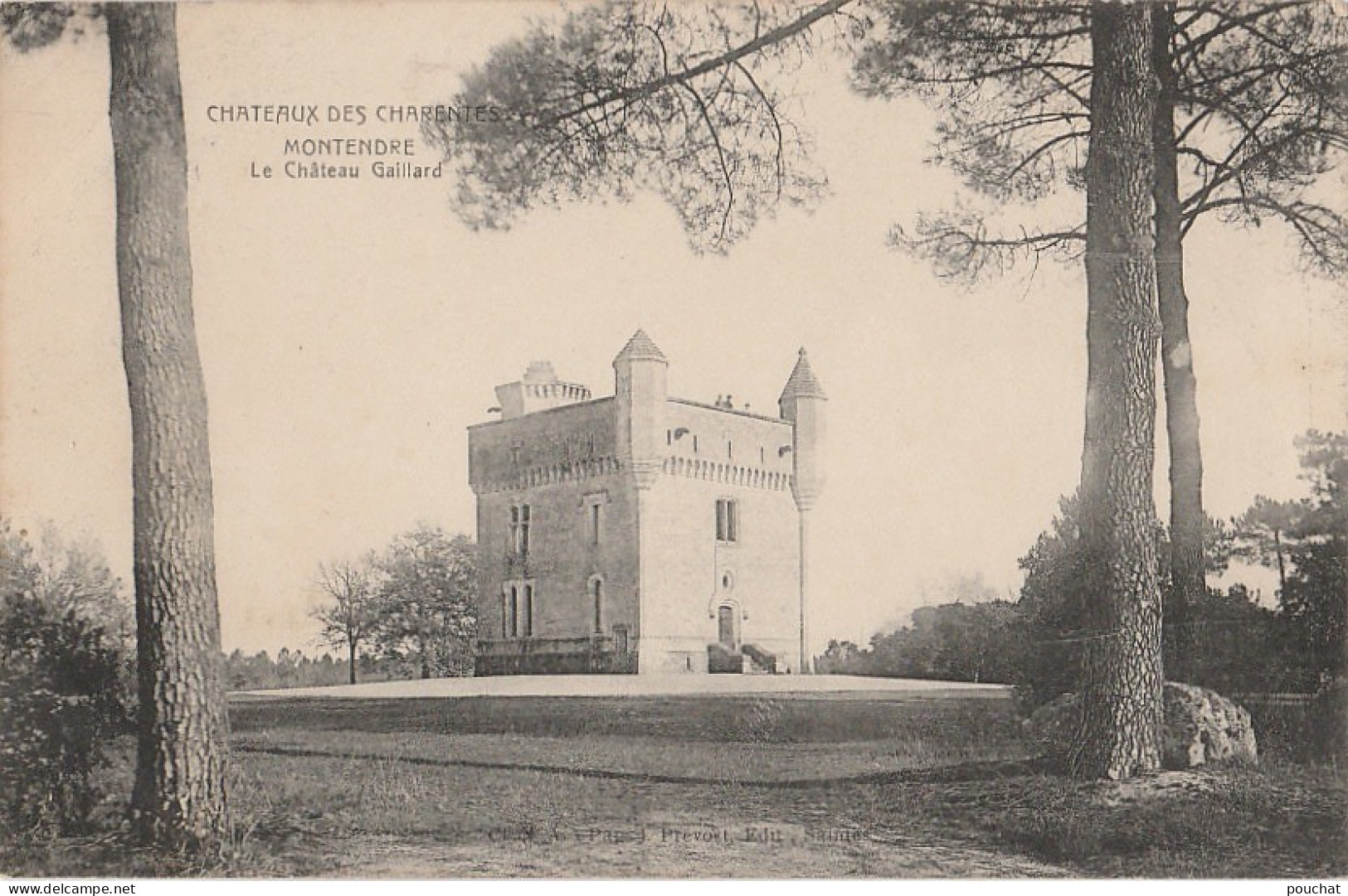 A8-17) MONTENDRE (CHATEAUX DES CHARENTES) LE CHATEAU GAILLARD - (2 SCANS) - Montendre