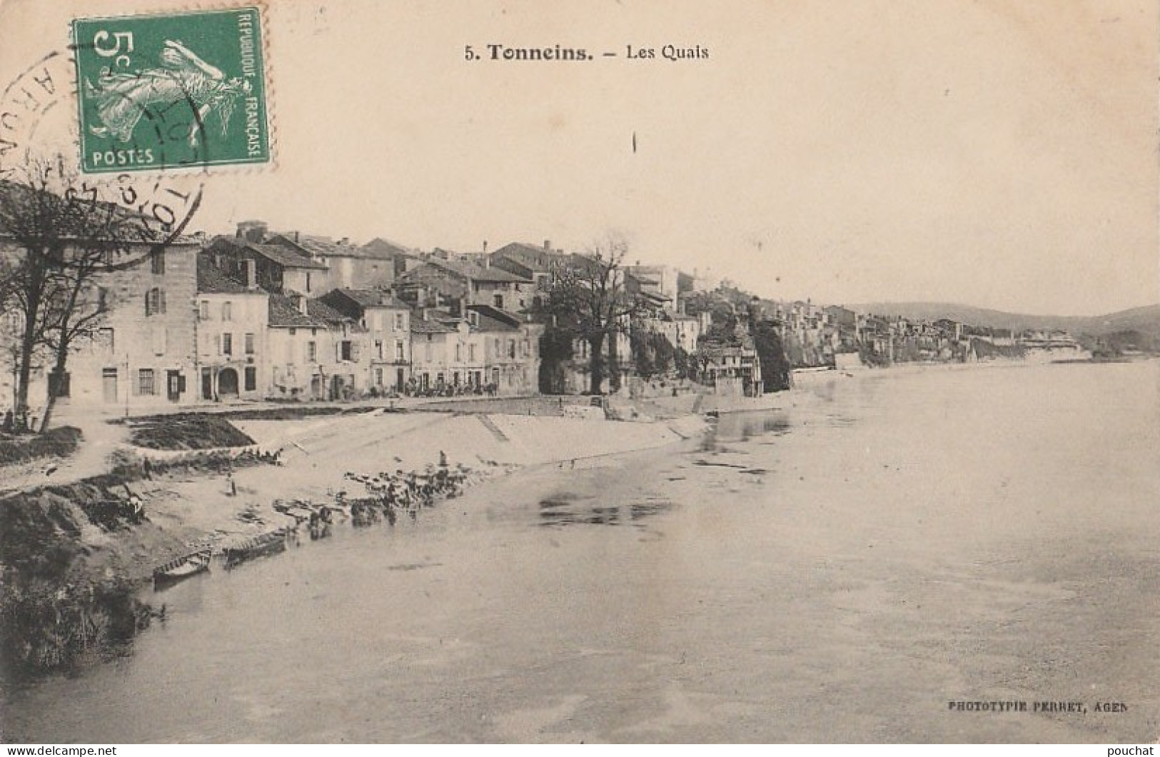 A16-47) TONNEINS  - LES QUAIS - Tonneins