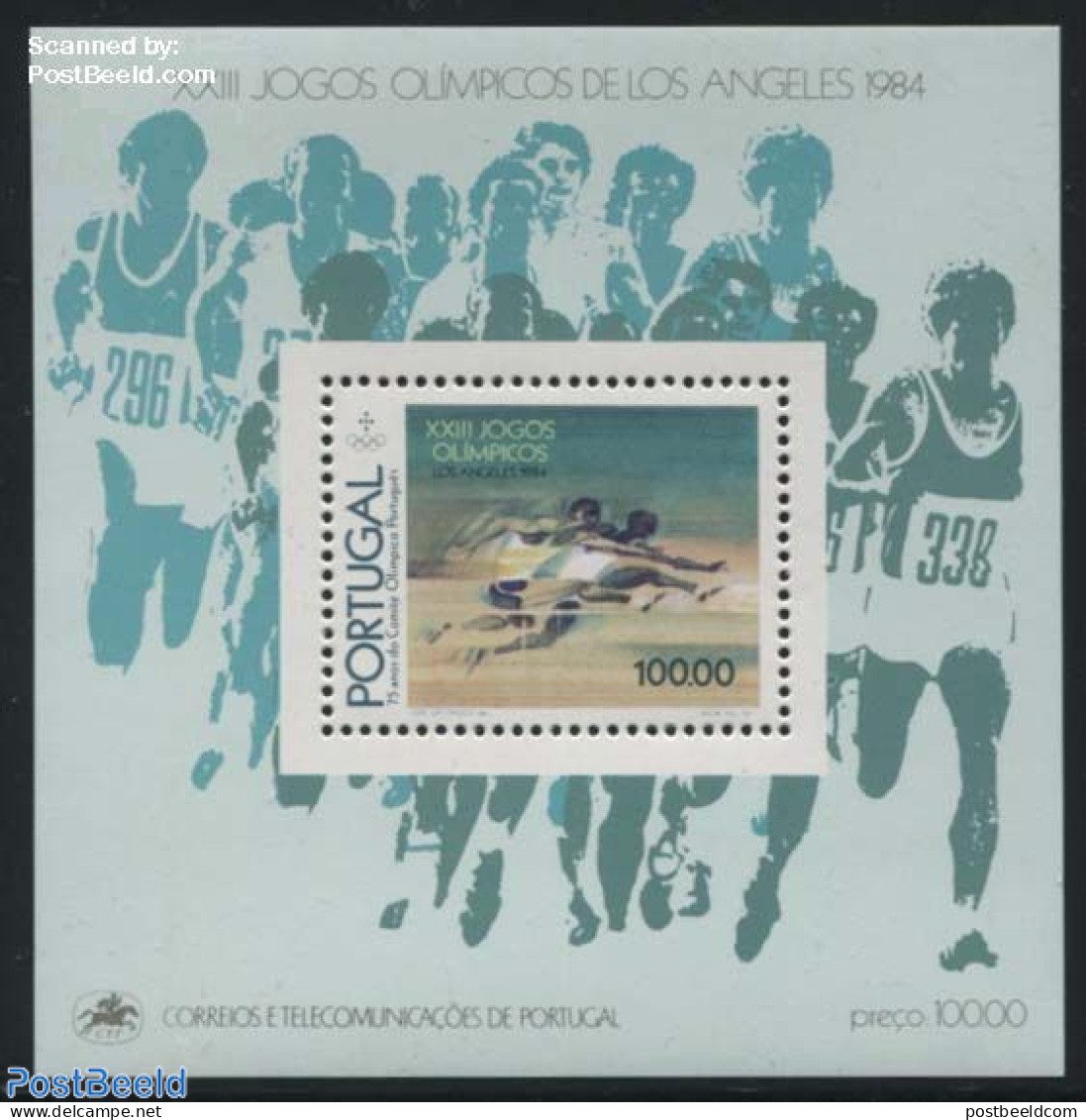Portugal 1984 Olympic Games Los Angeles S/s, Mint NH, Sport - Athletics - Olympic Games - Nuovi