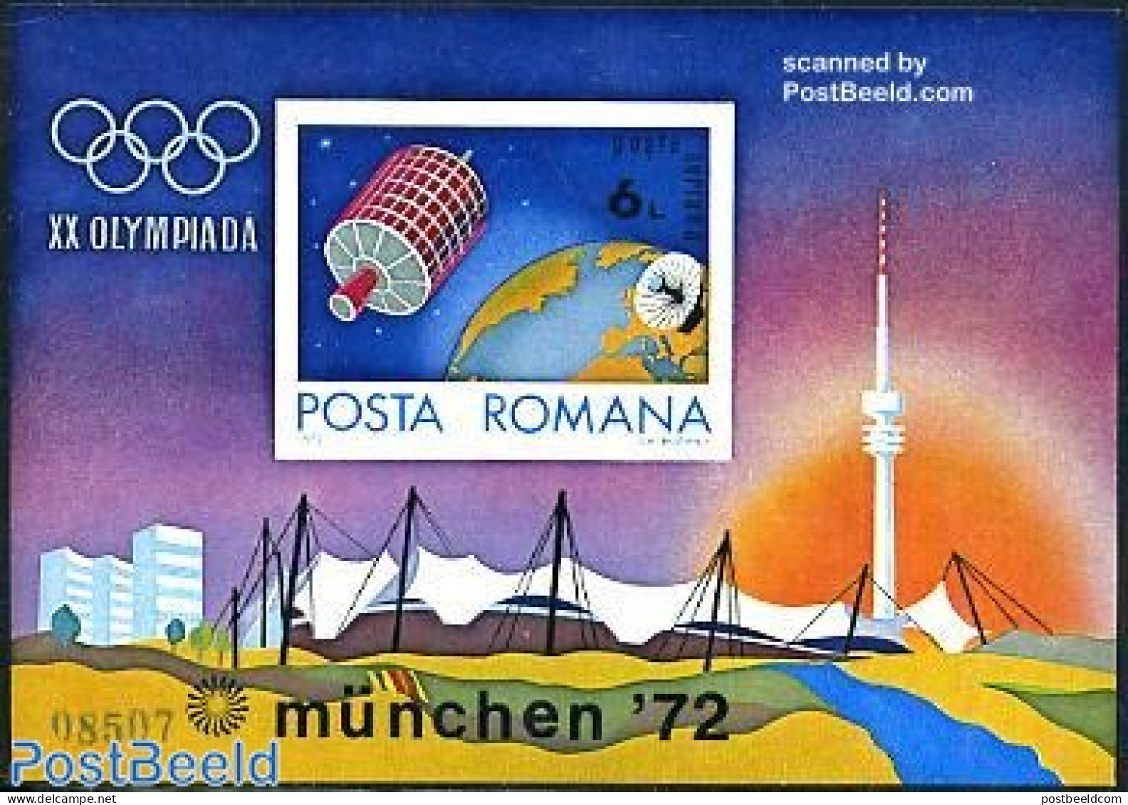 Romania 1972 Olympic Games Munich S/s, Mint NH, Sport - Transport - Olympic Games - Space Exploration - Unused Stamps