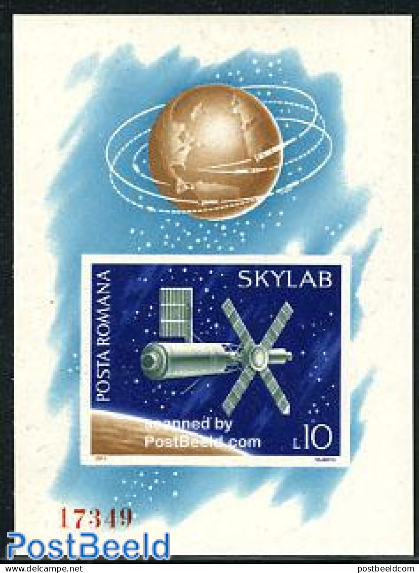 Romania 1974 Skylab S/s, Mint NH, Transport - Space Exploration - Nuevos