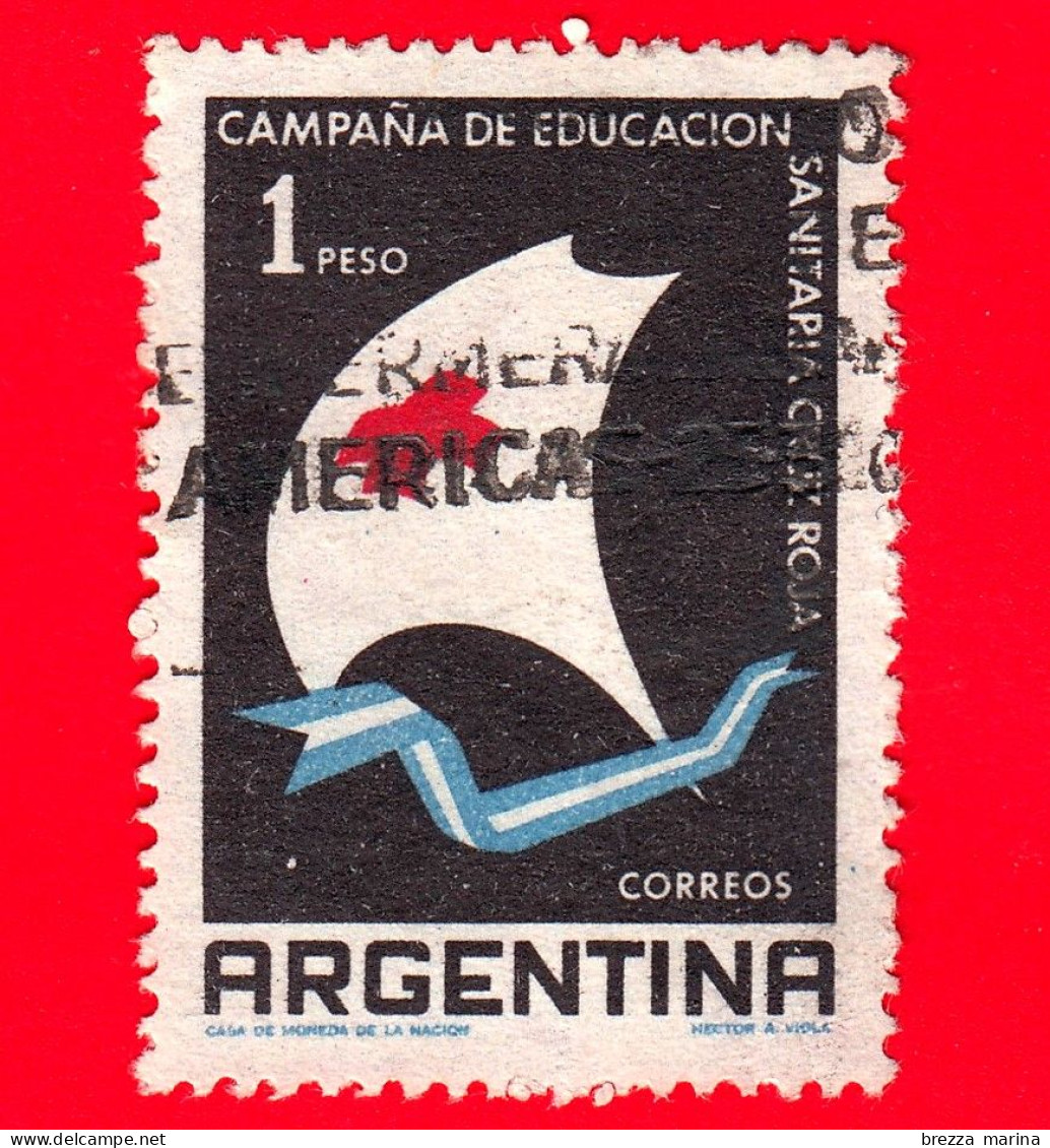 ARGENTINA - Usato - 1959 - Settimana Della Croce Rossa - 1 - Gebraucht