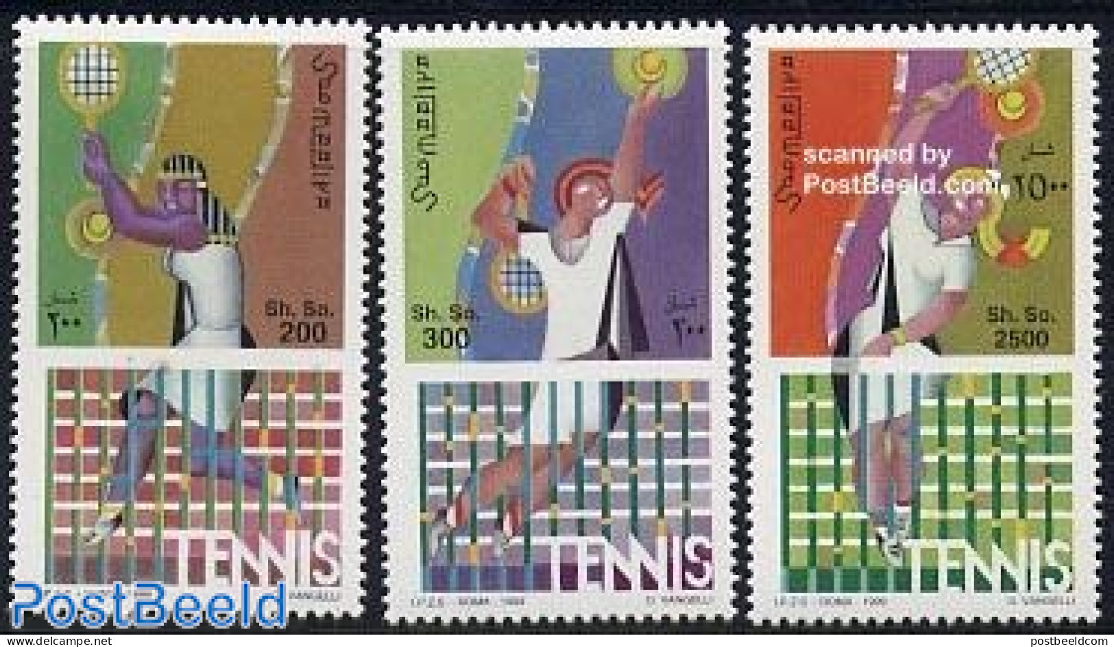 Somalia 1999 Tennis 3v, Mint NH, Sport - Sport (other And Mixed) - Tennis - Tenis
