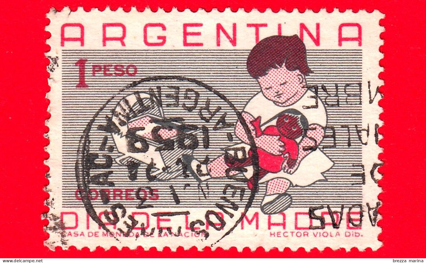 ARGENTINA - Usato - 1959 - Festa Della Mamma - (Día De La Madre) - 1 - Used Stamps