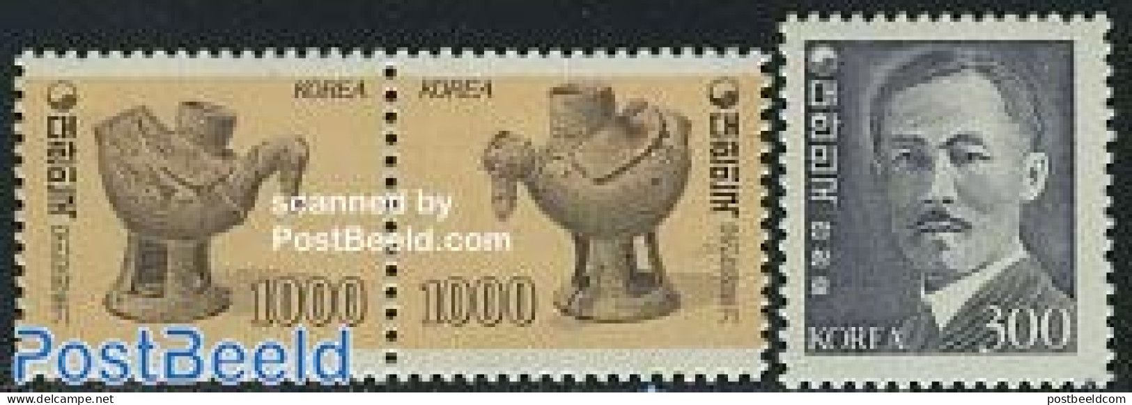 Korea, South 1983 Definitives 3v (1v+[:]), Mint NH - Corea Del Sur