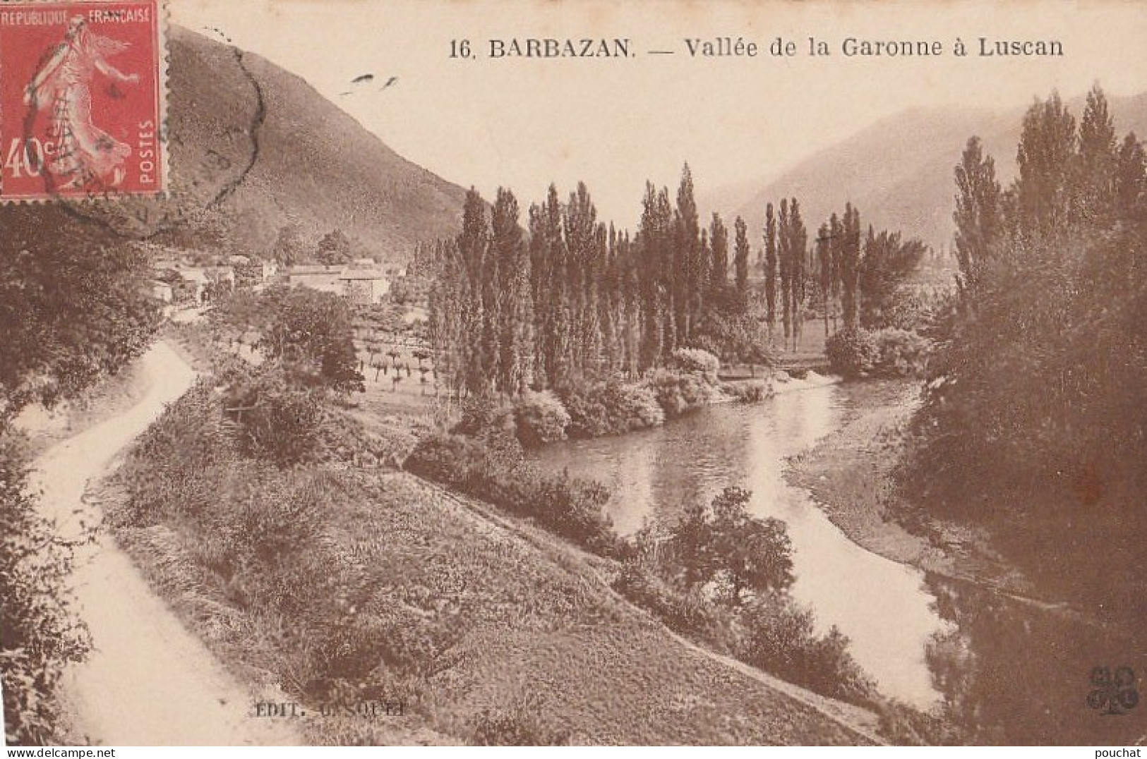 B13-31) BARBAZAN (HAUTE GARONNE) VALLEE DE LA GARONNE A LUSCAN  - Barbazan